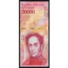 Венесуэла 20000 боливаров 2017 г. P99c. Серия D. UNC