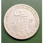 Веймарская республика, 3 марки 1925А. 1000 лет Ренской области