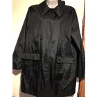 Плащ укороченный дождевик Италия 46-48 прямой фасон черный цвет