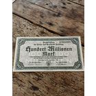 ГАМБУРГ 100 000 000 марок 1923 год