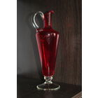 Стеклянный кувшин, цветное стекло.