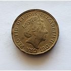 Великобритания 1 фунт, 2015 Королевский герб Великобритании