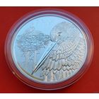 ТОРГ! 100 рублей Белый аист. Животный мир стран ЕврАзЭС! Серебро 999 пробы! Тираж 500 штук! ВОЗМОЖЕН ОБМЕН!