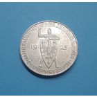 Германия. 5 рейхсмарок. 1925 год. Веймар. Тысячелетие Рейнланда. Серебро