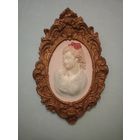 Шикарное гипсовое панно "Камея"