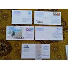 Беларусь 5 конвертов Барановичи разные штемпеля 1 конверт бумеранг