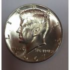 1/2 доллара 1967 Кеннеди США 12 грамм серебра! Горящая! Идеальный сохран