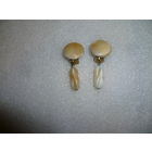 Старинные Перламутровые Клипсы 30-ые гг. Европа