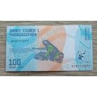 Werty71 Мадагаскар 100 ариари 2017 UNC банкнота Лягушка