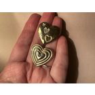 Брошь Сердце Англия клеймо винтаж Цена за одну