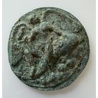 Стилистическое Бронзовое зеркало.  БОГИНЯ ВИКТОРИЯ НА ДЕЛЬФИНЕ.  РЕДКОСТЬ.