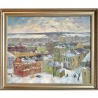 Лихоненко Н.И. "Зимний город" Х/М. 63,5х78,5 см.