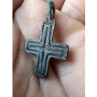 Крестик нательный старинный "Прямоконечный"