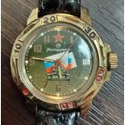 Винтажные мужские наручные часы командирские  Восток водонепроницаемые , заводятся идут ТО часов не проводилось с ремешком .