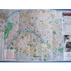 Карта Парижа со схемами транспорта (60х40 см)