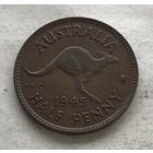 Австралия пол-пенни 1945 Георг VI