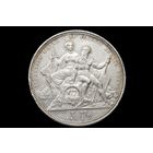 5 франков 1883 г. Швейцария, Нума Дроз. "Стрелковый фестиваль в Лугано". Редкая!