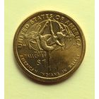 США. 1 доллар 2023 г. Мария Толчиф. Американские индейцы в балете. Двор P и D. Цена за 1 шт.