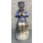 Фарфоровая статуэтка "Пастушок". Дания, г. Копенгаген, Royal Copenhagen, 1967 год. Высота 18.5 см.