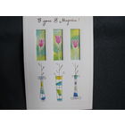 Двойная поздравительная открытка с 8 марта