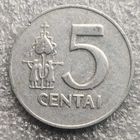 Литва 5 центов  1991 г.  (2)