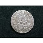 Орт 1624г. Сигизмунд . Уникальная передатировка. С рубля