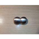 Металлические серьги-пусеты в посеребрении, размер 3.5*2.5 см.