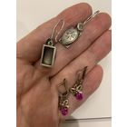 Серьги Винтаж 925 звезда молотобоец