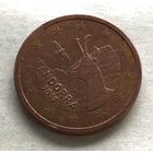 Андорра 5 евроцентов 2018 - Бородач (Серна)