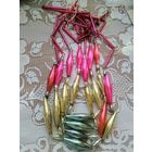 Ёлочные бусы из старинного стекляруса.