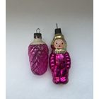 Ёлочная игрушка Космонавт шишка СССР К.19