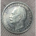 Монета 3 марки 1914 год. Баден. Германская империя.