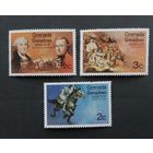 Гренада Гренадина 1976 / 200 летие Американской революции. Всадник. 3 марки из серии