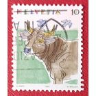Швейцария, 1992 г., корова