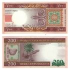 Мавритания 200 угий 2013 год UNC