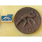 Борьба Олимпийские надежды 1969 Минск (значок + медаль)