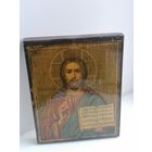 Икона старинная, литография на дереве, торги с Рубля