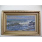 КАРТИНА МОРСКОЙ ЭТЮД. ВЛАДИМИРОВ И.А. 28ГОД.