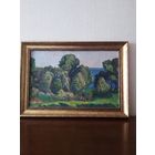 Крохолев П.С." У озера " 1969 год холст масло