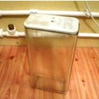 Стеклянная колба (корпус, банка) от аккумуляторной батареи и керамическая крышка к ней. 20-40 годы ХХ века. "EDISON Made in U.S.A."