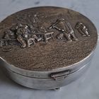 Шкатулка посеребрение. Европа.