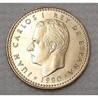 Испания 1 песета, 1980 (80 внутри звезды) (10-2-23)