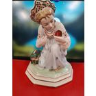 Статуэтка большая "Малахитовая шкатулка или Алёнушка с зеркальцем", Клеймо ФФЗ 1957-1965 годов (Минский фарфоро-фаянсовый завод (Минск)). СМОТРИТЕ ДР. МОИ ЛОТЫ. Большая распродажа!