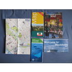 Лот карт столиц стран Балтийского моря (Стокгольм, Копенгаген, Хельсинки, Вильнюс, Рига)