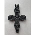 КРУГЛОКОНЕЧНЫЙ ЭНКОЛПИОН : РАСПЯТИЕ ХРИСТОВО / БОГОМАТЕРЬ ОРАНТА