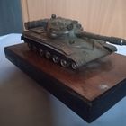 Модель танк Т-72 латунь на подставке