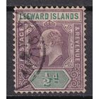 143.BrKCI. Великобритания. Колонии. Подветренные острова. Стандарт. Эдуард VII. 1906 г. 1/2P. Mi.#29.