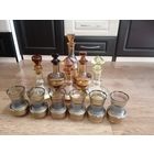 Графины и сервиз,, БОГЕМИЯ'' ЧССР 1960-1970е ЧЕХОСЛОВАКИЯ ОДНИМ ЛОТОМ