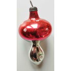 Елочная игрушка СССР. Грибок мухомор. (7 см)