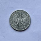 Монета СЕРЕБРО Польша 2 злотых 1933 год Ядвига ОТЛИЧНЫЕ